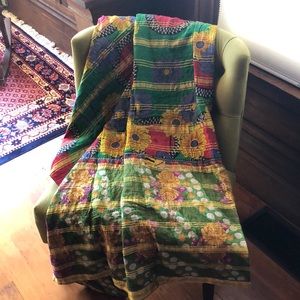 Vintage Kantha Quilt - Boho